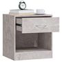 Voir la diapositive 5 : VIDAXL Tables de chevet 2 pcs avec tiroir Gris beton