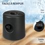 Voir la diapositive 6 : OUTSUNNY Lot de 4 poids de lestage cylindrique pour tonnelle barnum tente dim. Ø 22 / Ø 24 x 25H cm HDPE noir