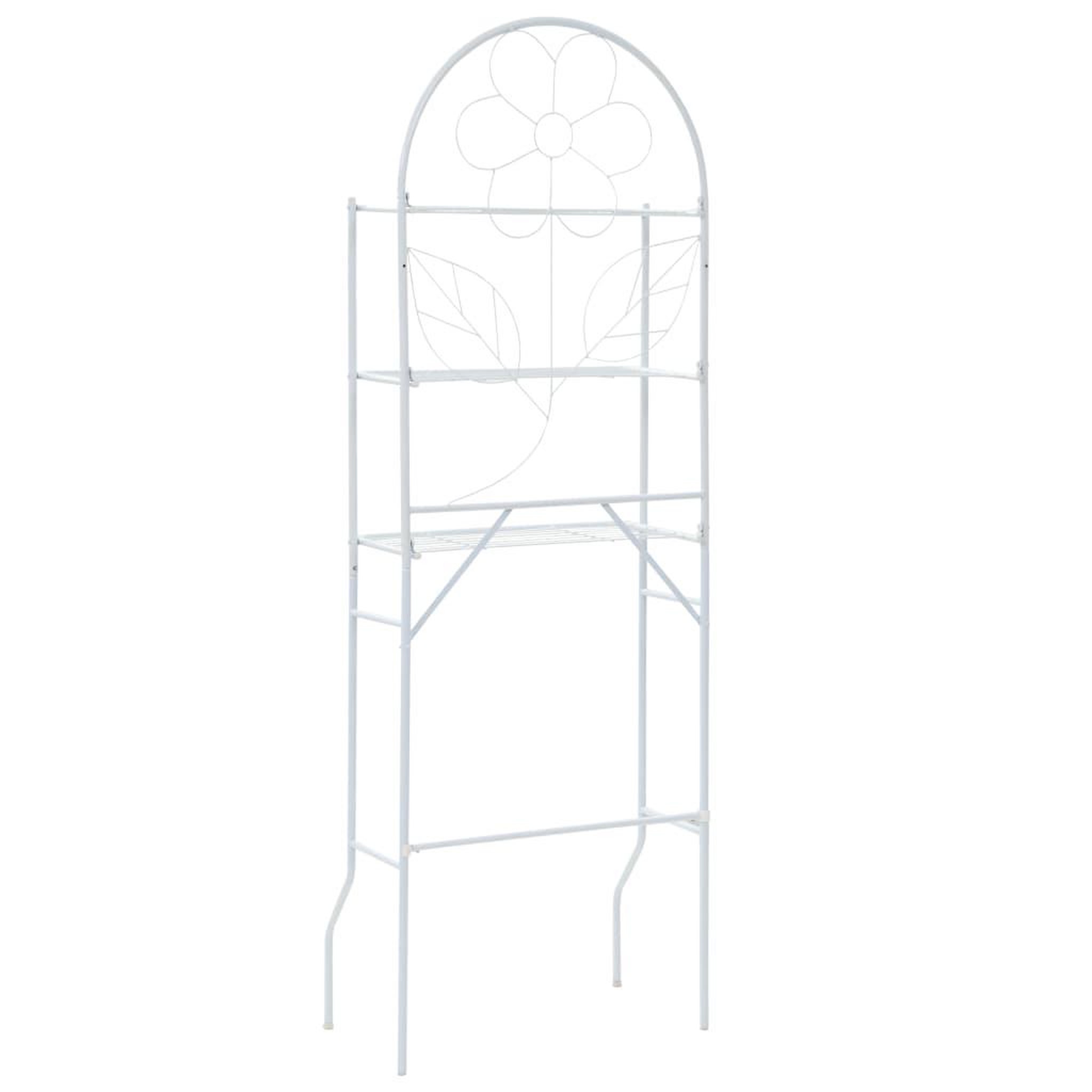 Voir la diapositive 4 : VIDAXL Etagere de toilette Blanc 60x33x174 cm