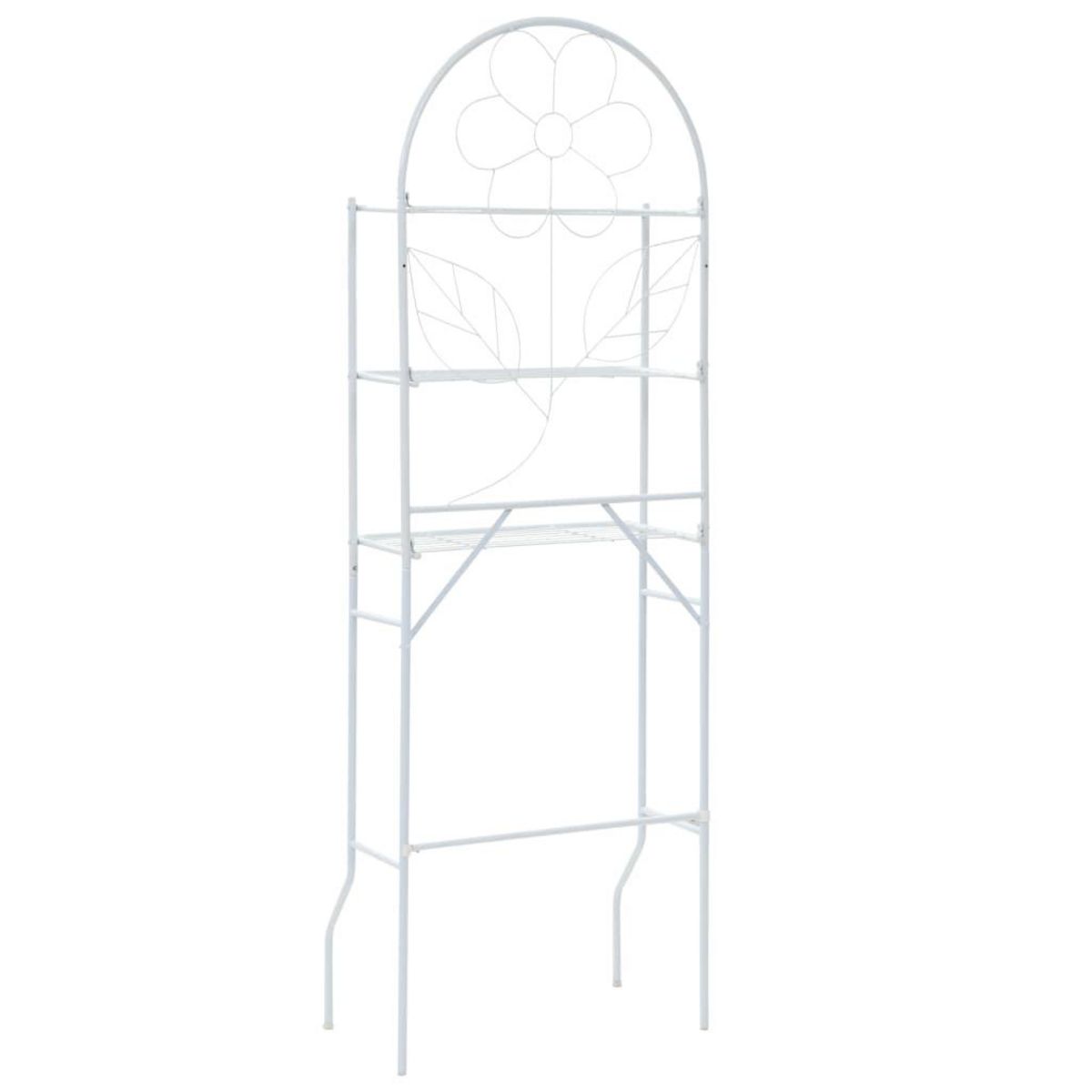 VIDAXL Etagere de toilette Blanc 60x33x174 cm