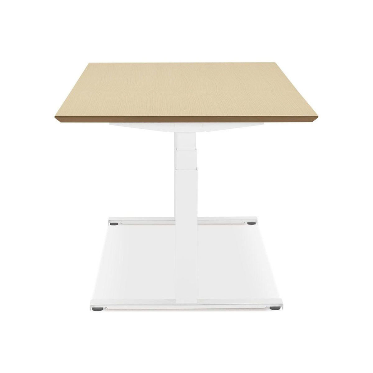 Paris Prix Bureau Électronique Ergonomique  Kio  180cm Chêne & Blanc