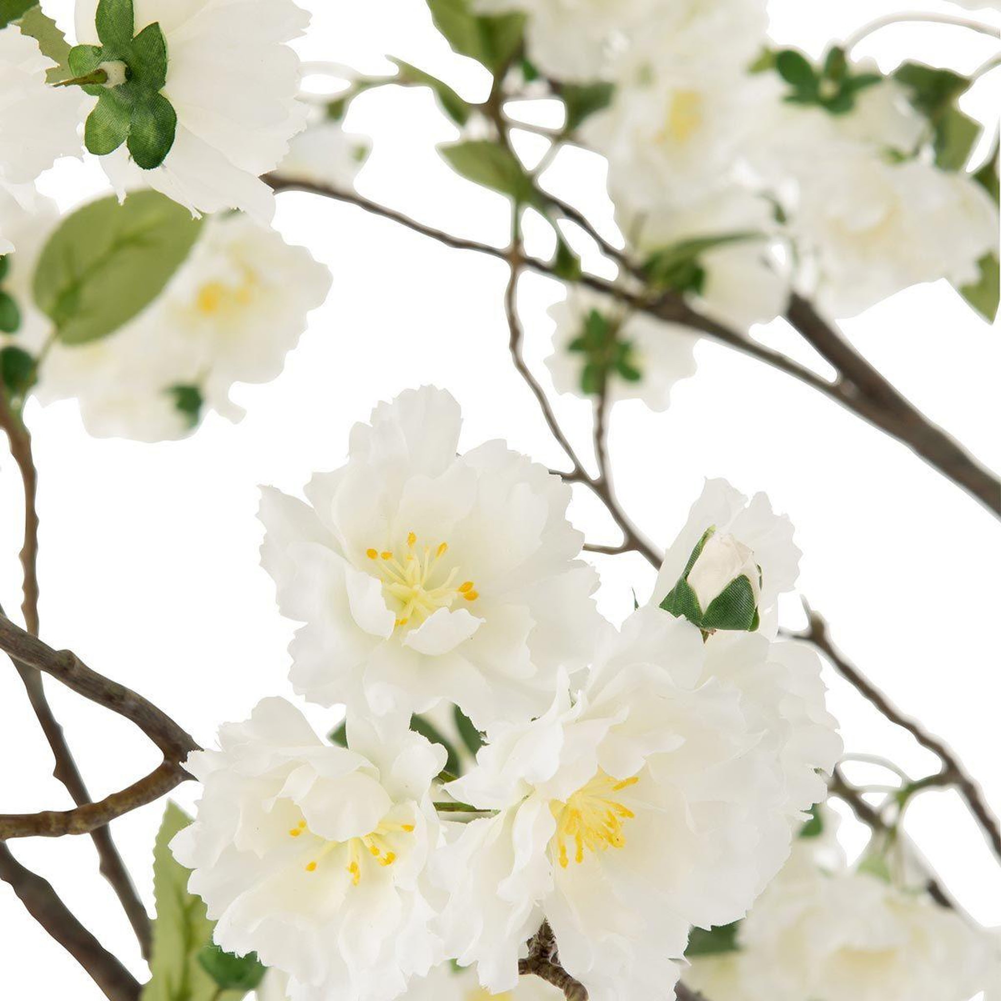 Voir la diapositive 2 : J-LINE Arbre en fleurs déco  printemps  190cm blanc