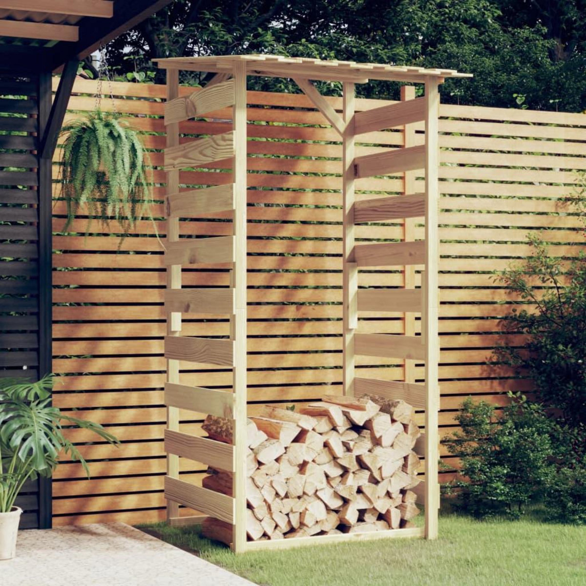 VIDAXL Pergola avec toit 100x90x200 cm Bois de pin impregne
