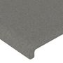 Voir la diapositive 5 : VIDAXL Tete de lit a LED Gris fonce 80x5x78/88 cm Tissu