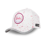 CAPSLAB Casquette femme baseball fermeture strapback Barbie. Coloris disponibles : Blanc