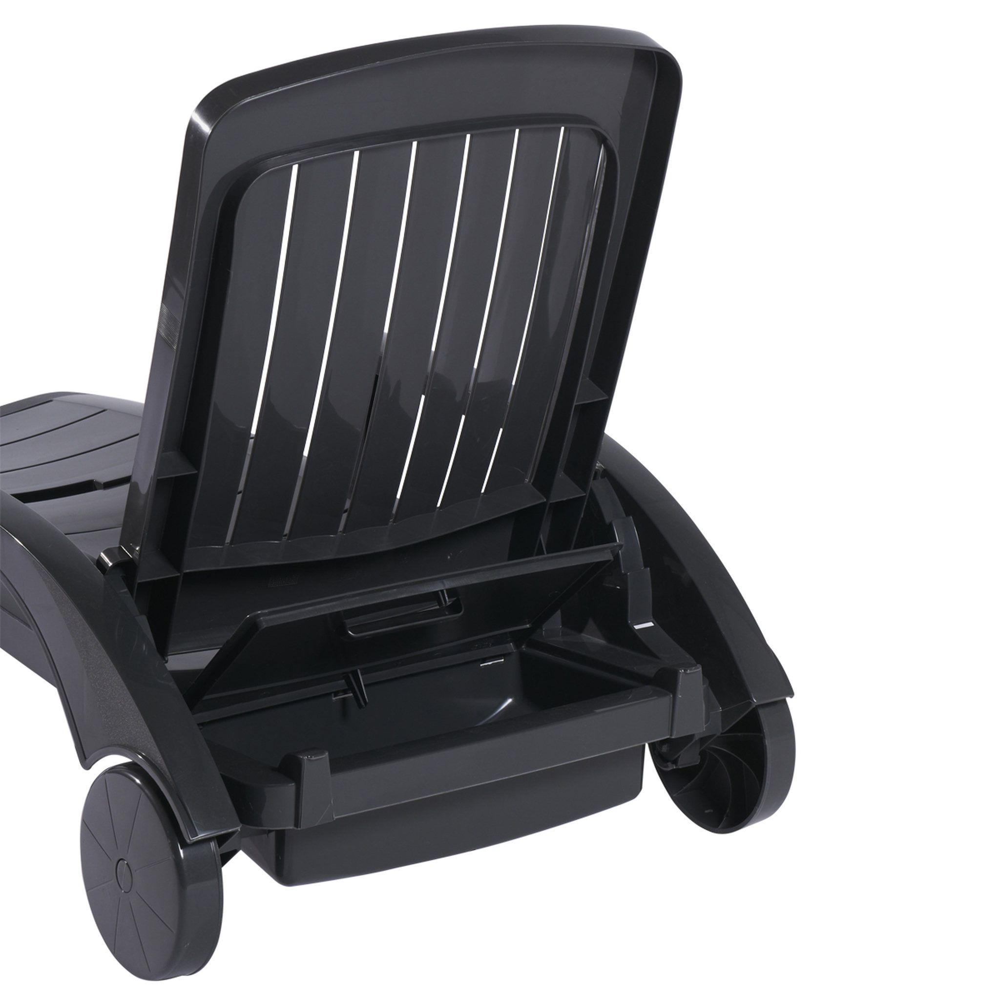 Voir la diapositive 4 : GROSFILLEX Bain de soleil pliant multipositions - Résine - Gris - MIAMI