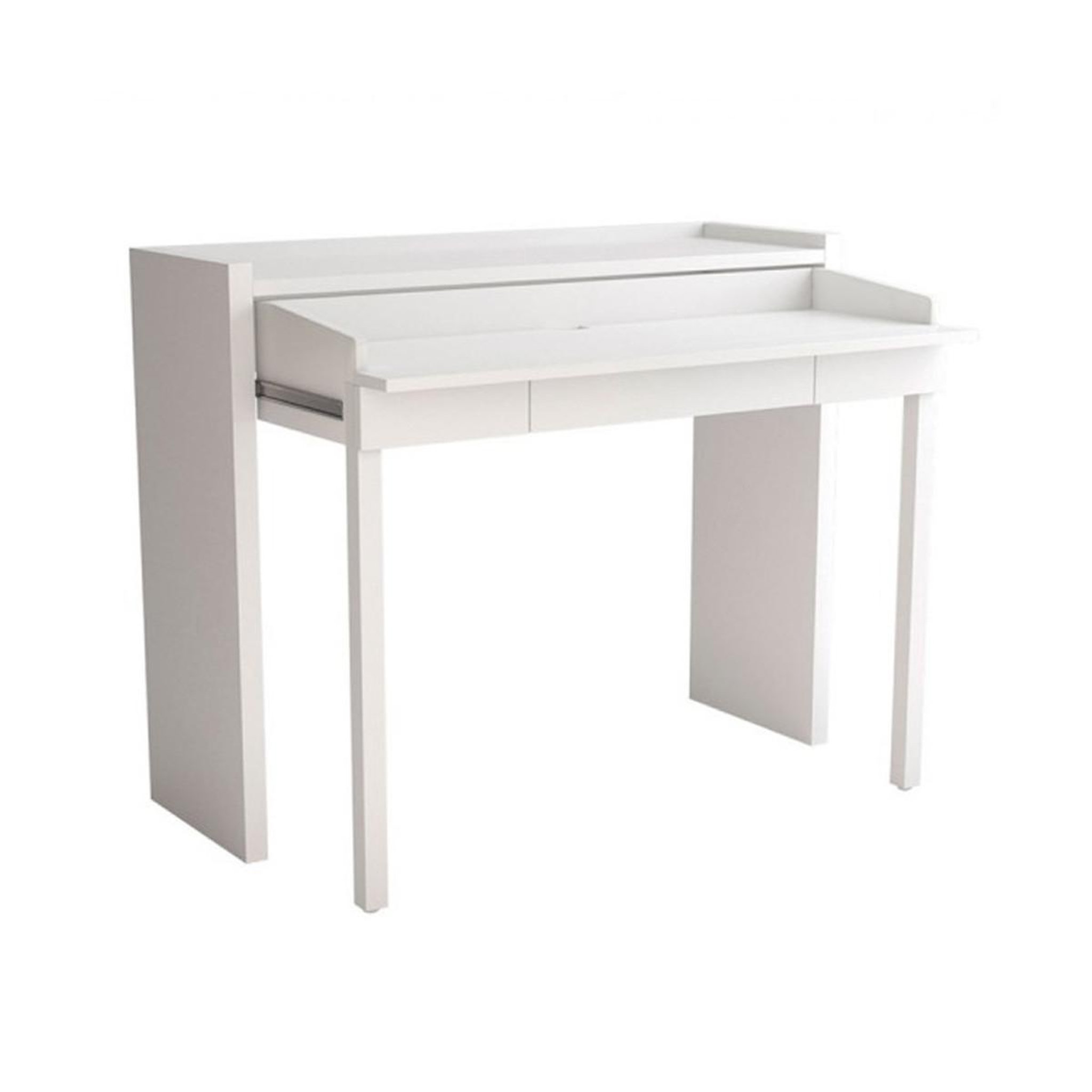 Paris Prix Console bureau extensible  lana  110cm blanc