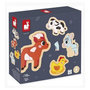 Voir la diapositive 1 : Juratoys-Janod Puzzle Ferme - 4 puzzles evolutifs