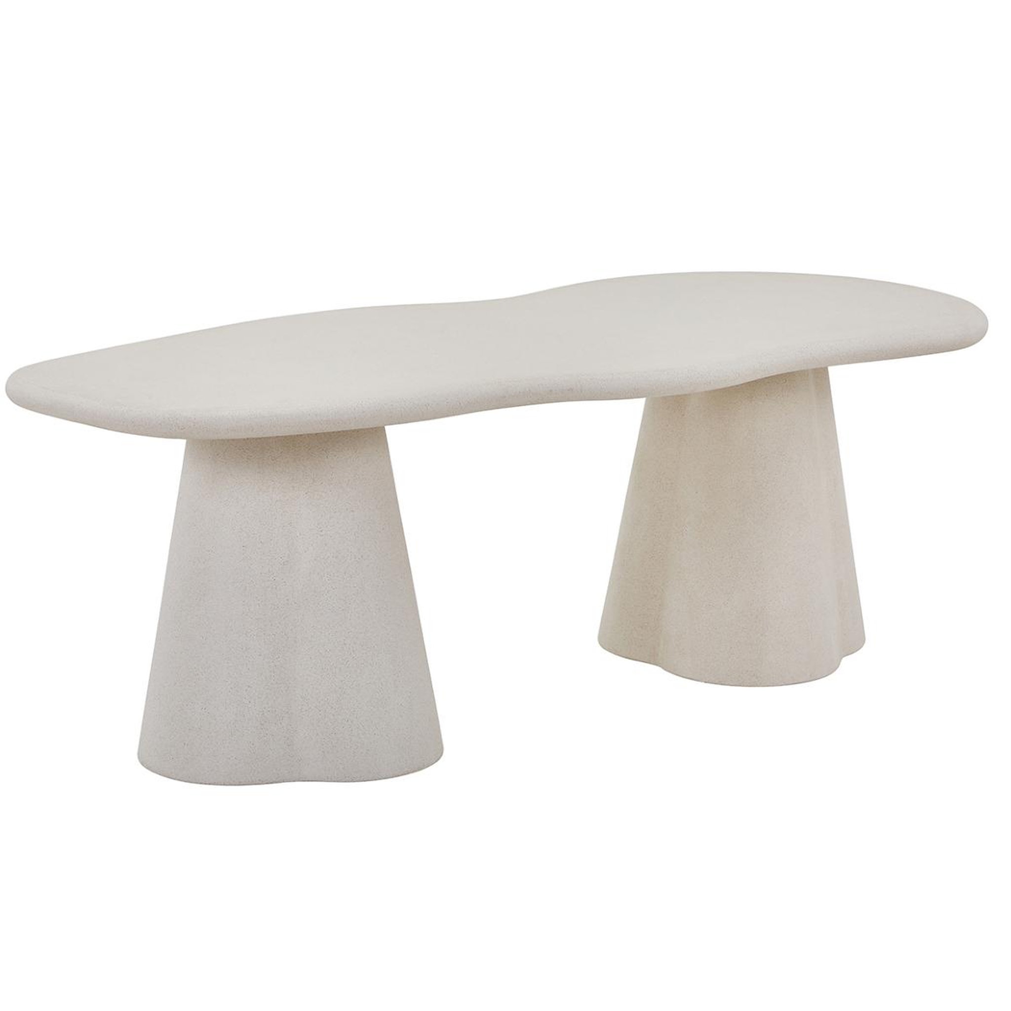 Voir la diapositive 5 : JLC KREATION Table à manger organique en fibre de ciment 220cm orka