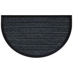 Paris Prix Tapis d'Entrée Demi-Lune  Marco  45x75cm Gris
