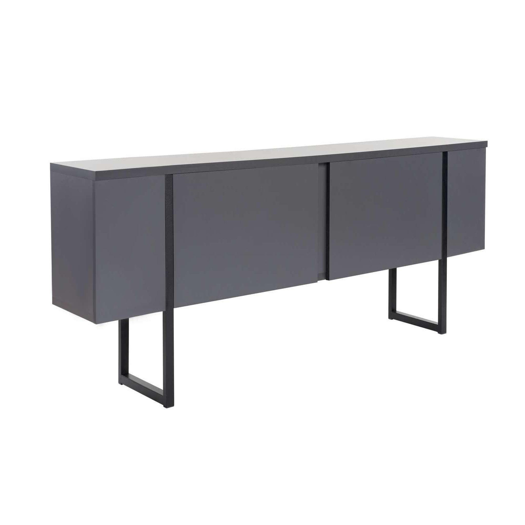 Habitat et Jardin Meuble tv en bois  serenity  180 x 30 x 50 cm - anthracite