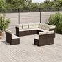 Voir la diapositive 1 : VIDAXL Salon de jardin et coussins 11 pcs marron resine tressee