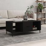 VIDAXL Table basse noir 102x50x40 cm bois d'ingenierie