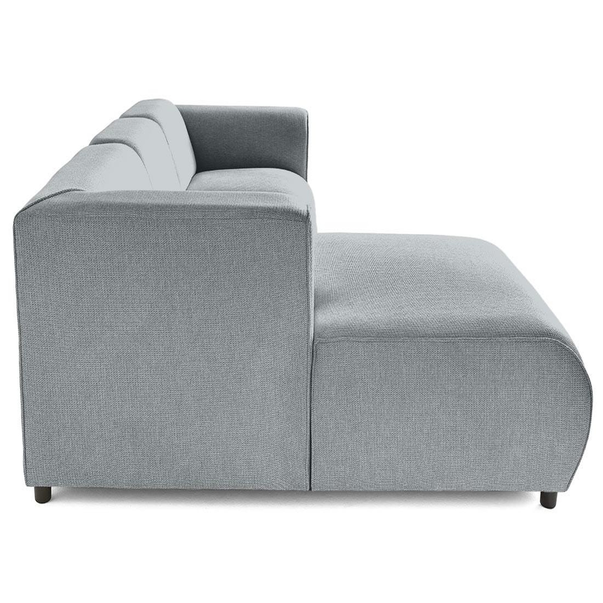 Voir la diapositive 5 : LISA DESIGN Suaro - canapé modulable d'angle gauche 4 places en tissu texturé