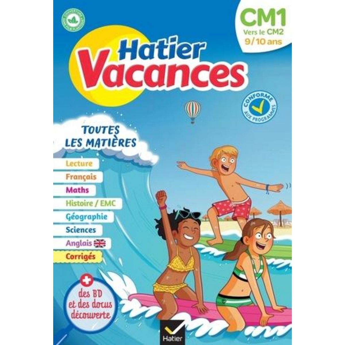 HATIER VACANCES CM1 VERS LE CM2. TOUTES LES MATIERES, EDITION 2023, Cambarot Thomas