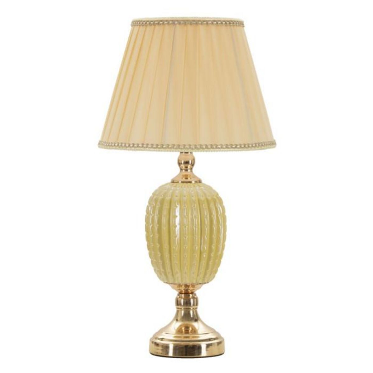 Paris Prix Lampe à Poser en Céramique  Harley  55cm Or & Beige