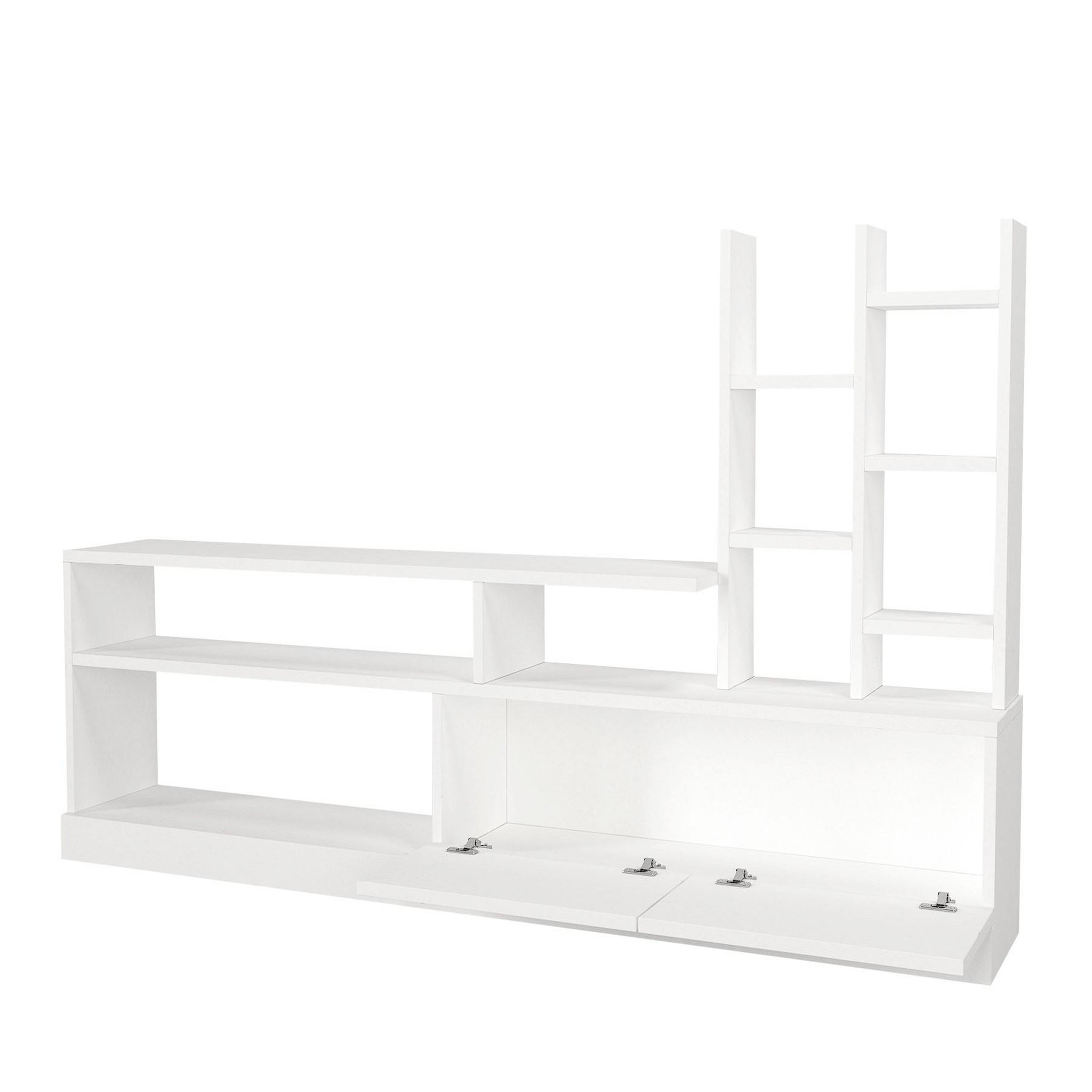 Habitat et Jardin Meuble tv en bois  dolunay  - 164 x 25 x 91 cm - blanc