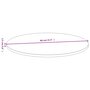 Voir la diapositive 4 : VIDAXL Dessus de table Ø80x1,5 cm bambou