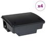 Voir la diapositive 2 : VIDAXL Pieges a souris 4 pcs noir 23x19x9,5 cm
