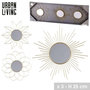 Voir la diapositive 2 : DIVERS Set de 3 miroirs Gold Home - Doré