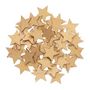 Voir la diapositive 1 : RICO DESIGN Confettis étoiles en bois dorés