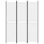 VIDAXL Cloison de separation 3 panneaux Blanc 150x200 cm Tissu