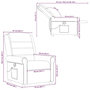 Voir la diapositive 6 : VIDAXL Fauteuil de massage inclinable Creme Tissu