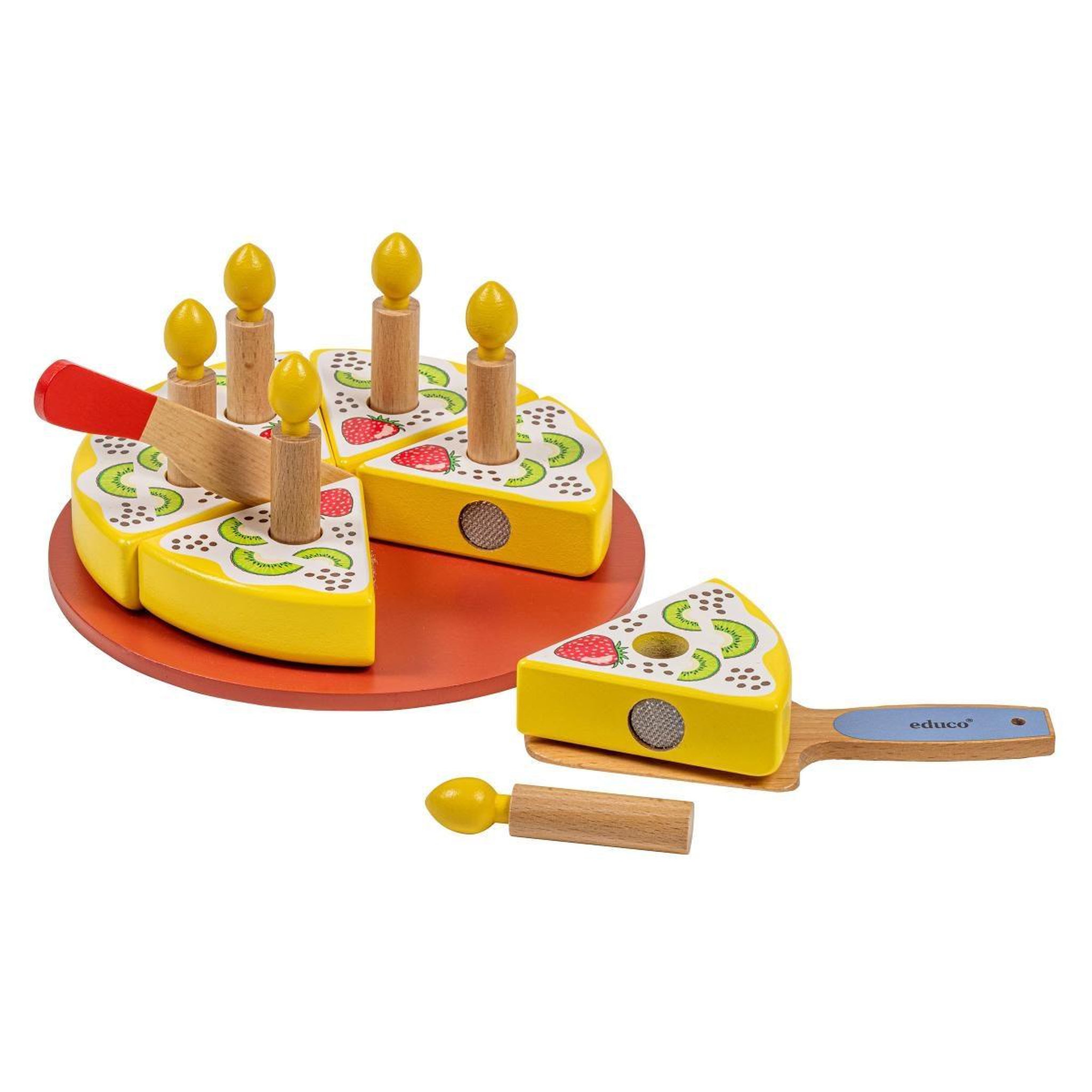 Voir la diapositive 2 : EDUCO Ensemble de gâteau d'anniversaire - set alimentaire — ensemble de 14 pièces — SP