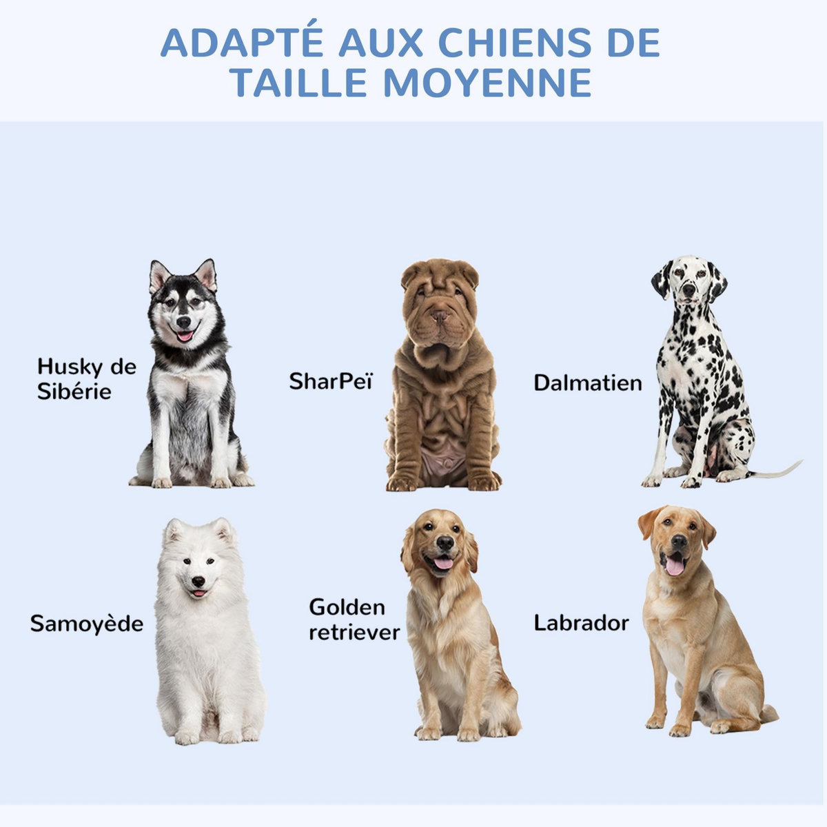 PAWHUT Cage de transport pour chien pliable - 2 portes verrouillables - plateau amovible - dim. 121L x 77l x 82H cm - acier ABS noir