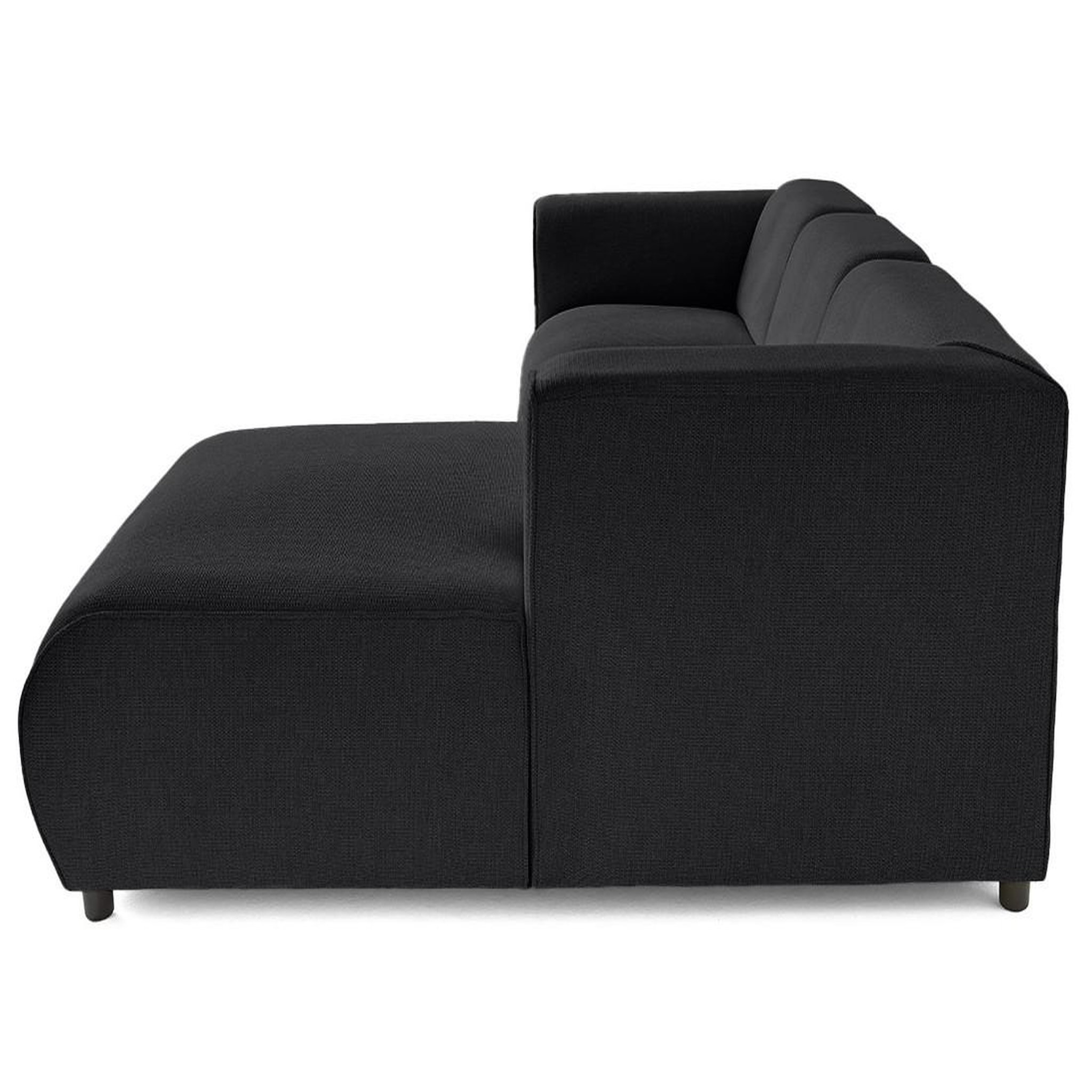 Voir la diapositive 5 : LISA DESIGN Suaro - canapé modulable d'angle droit 4 places en tissu texturé