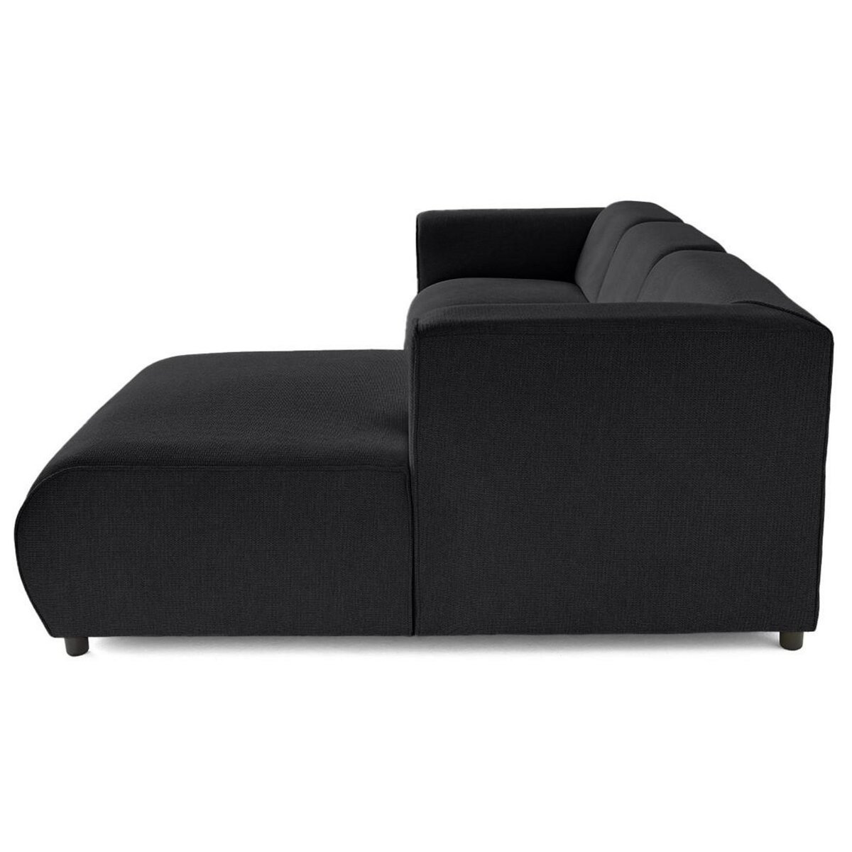 LISA DESIGN Suaro - canapé modulable d'angle droit 4 places en tissu texturé