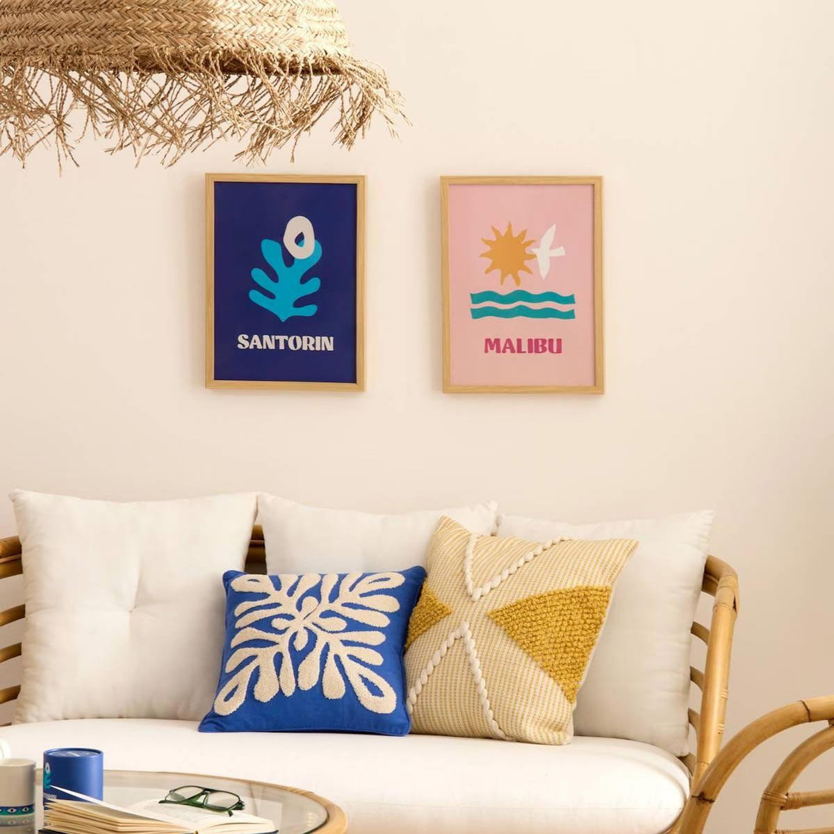 ATMOSPHERA Affiche Encadrée Déco  Libe  30x40cm Rose