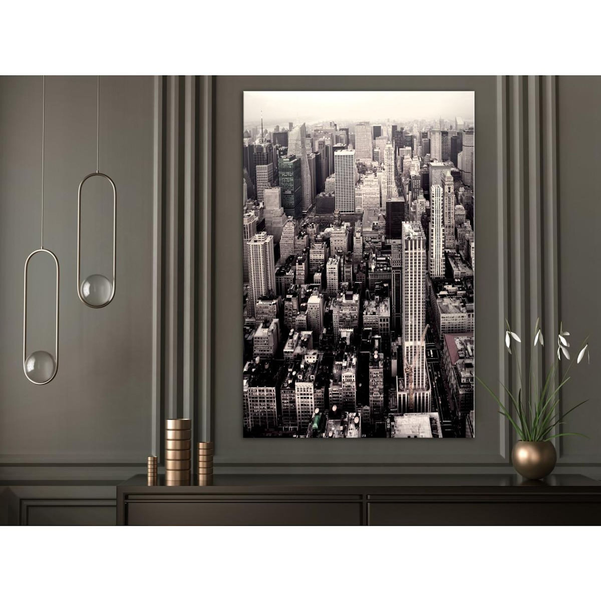 Paris Prix Tableau Imprimé  Manhattan in Sepia