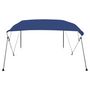 Voir la diapositive 2 : VIDAXL Auvent bimini a 4 arceaux Bleu 243x196x137 cm
