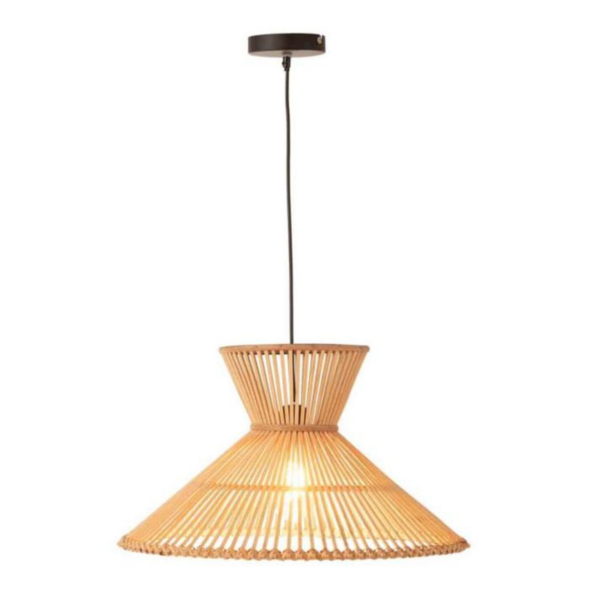 Paris Prix Lampe Suspension en Bambou  Midano  53cm Naturel