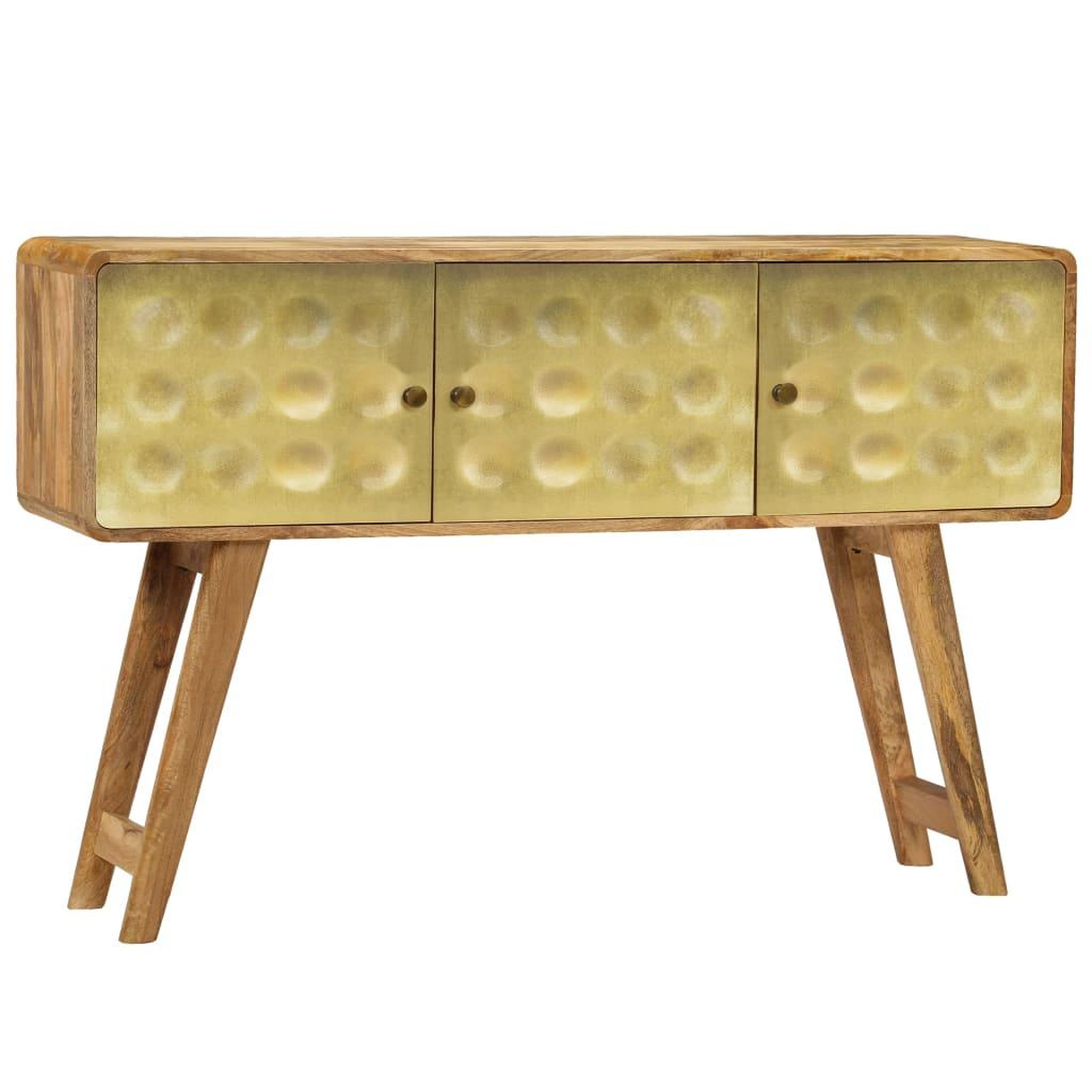 Voir la diapositive 1 : VIDAXL Buffet Bois de manguier massif 120x30x80 cm