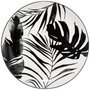 Voir la diapositive 1 : SECRET DE GOURMET Lot de 6 Assiettes Plates  Palme  26cm Noir