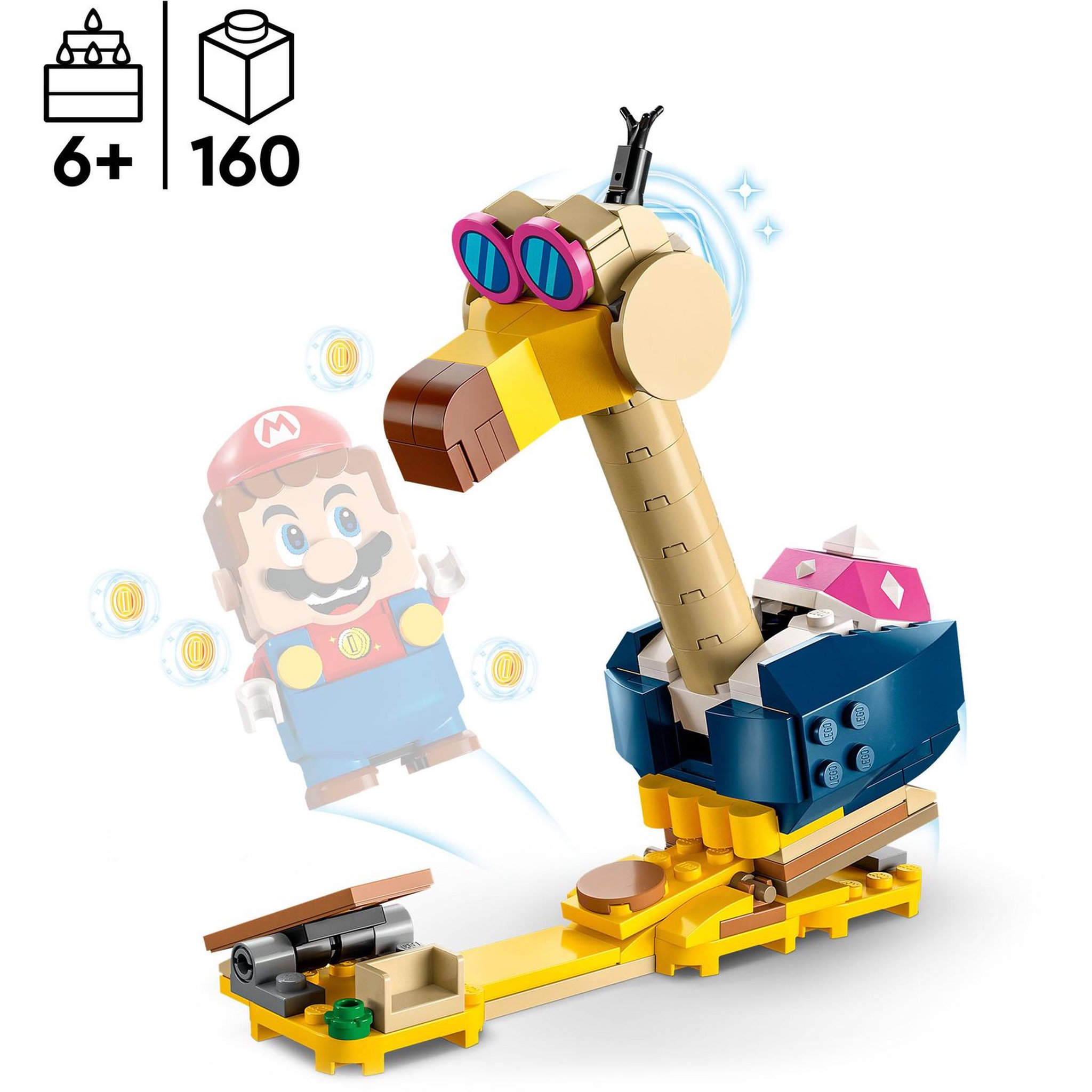 Voir la diapositive 4 : LEGO Super Mario 71414 Ensemble Extension Le casse tête de Pico Condor, Jouet à Combiner avec Pack de Démarrage Mario, Luigi ou Peach