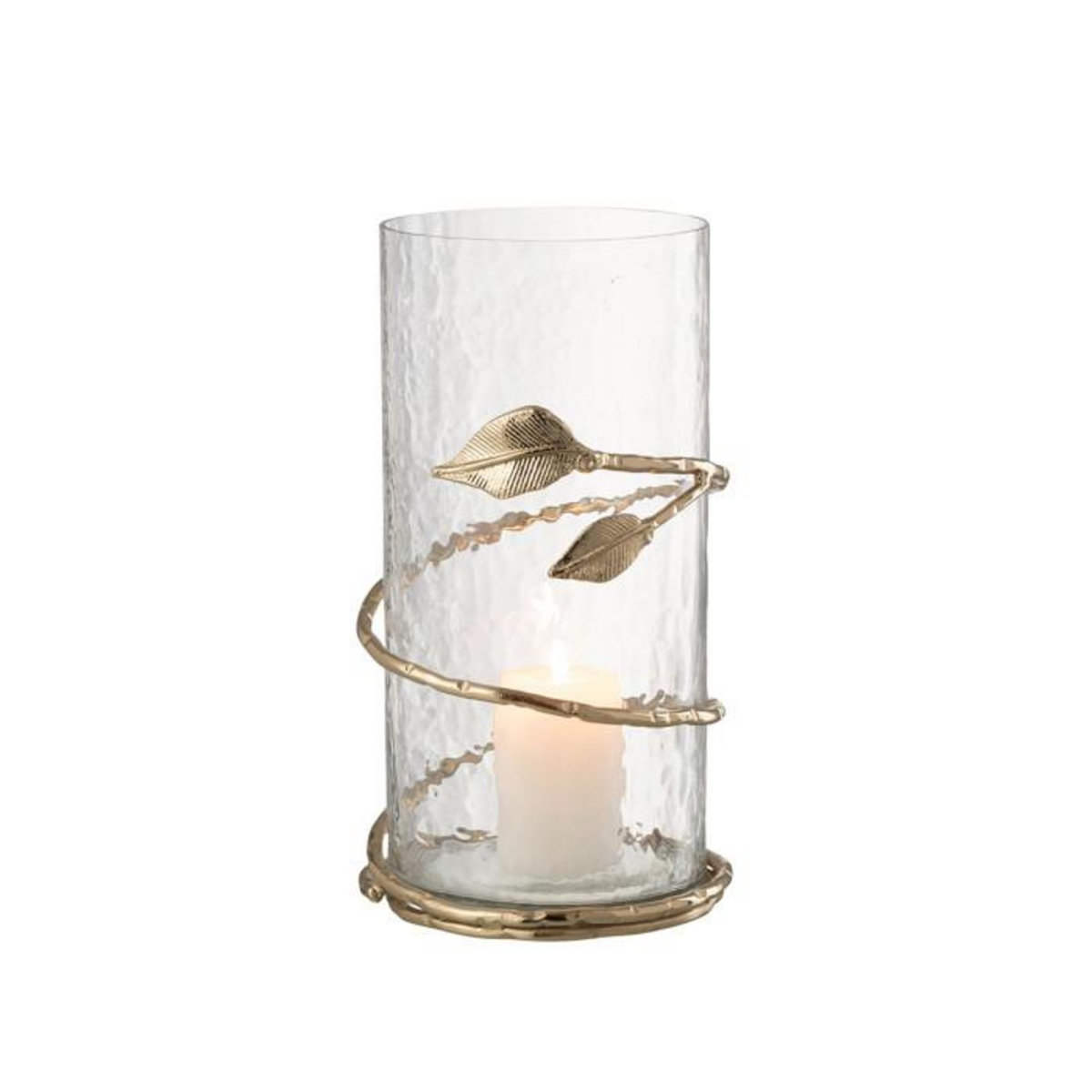 Paris Prix Vase en Verre Feuille  Ofelia  25cm Transparent