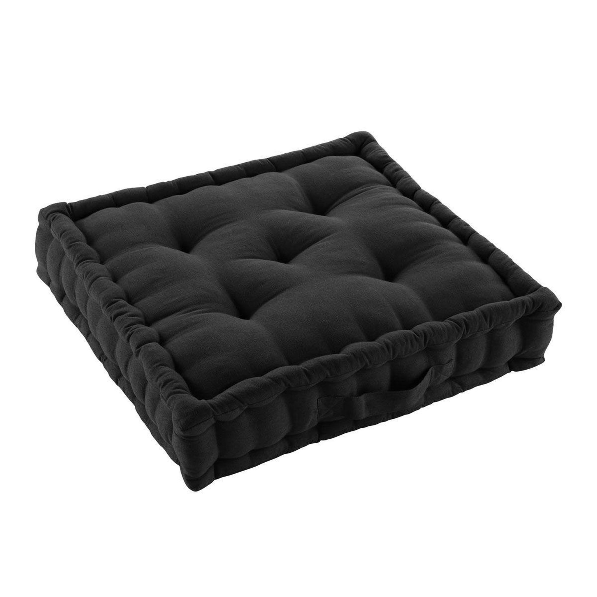 Voir la diapositive 2 : Douceur d'Intérieur Coussin de Sol  Twily  50x50cm Noir