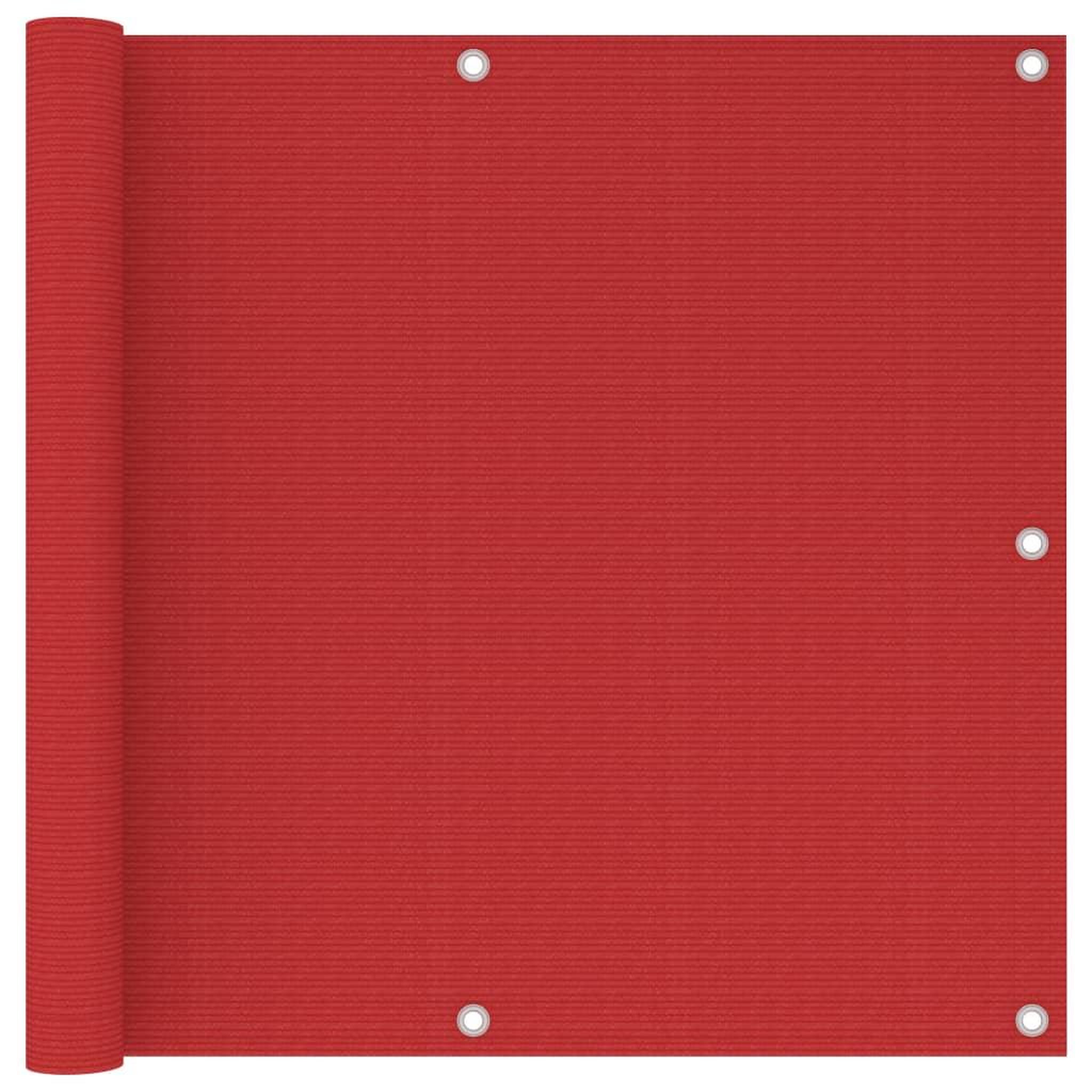 Voir la diapositive 1 : VIDAXL Ecran de balcon Rouge 90x500 cm PEHD