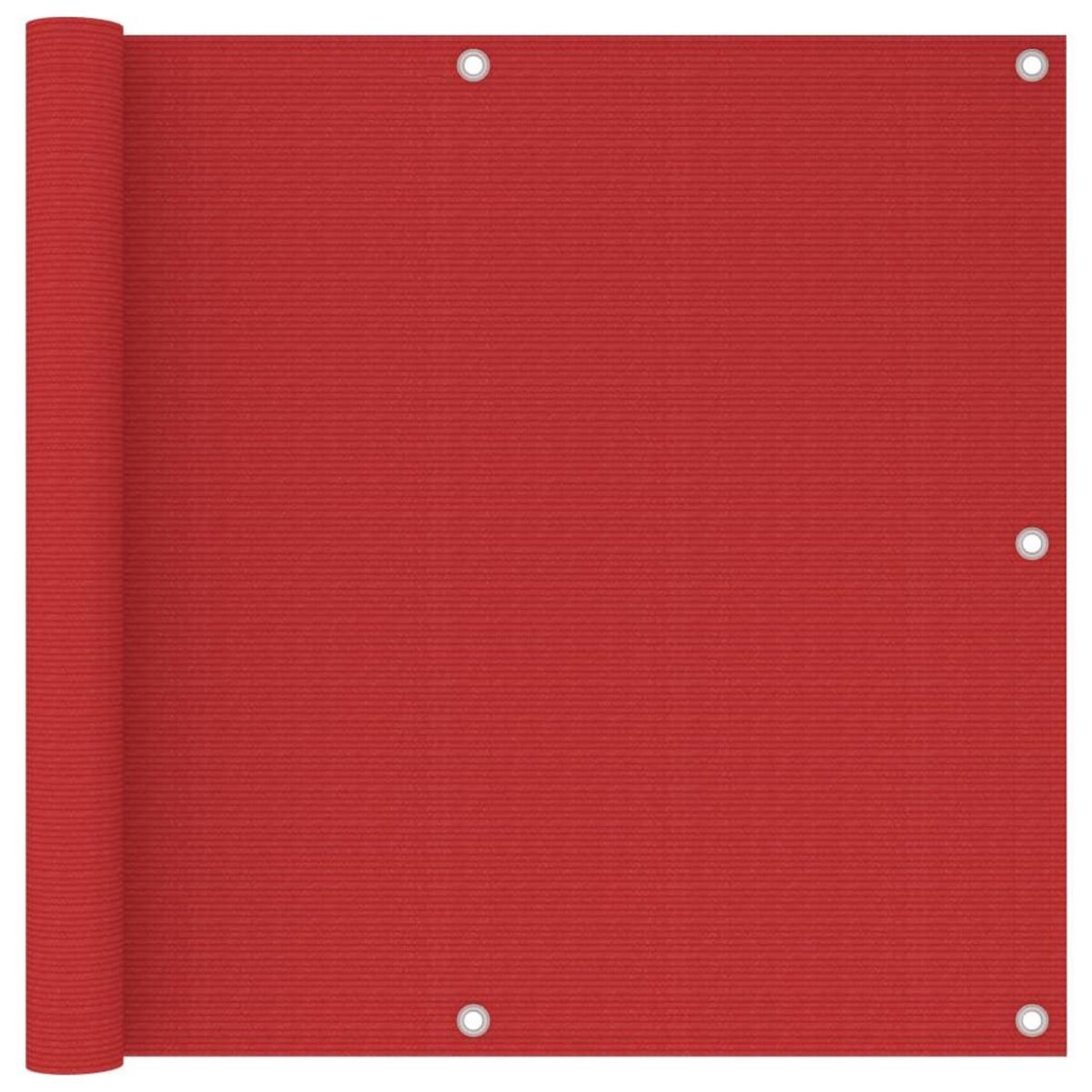 VIDAXL Ecran de balcon Rouge 90x500 cm PEHD