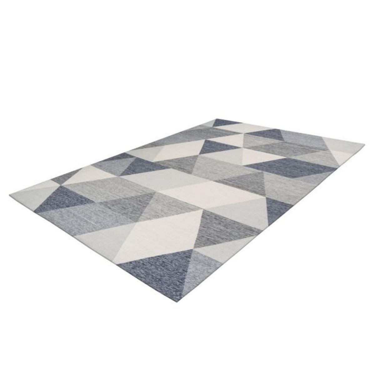 Paris Prix Tapis d'Extérieur Géométrique  Yoga  Gris & Crème