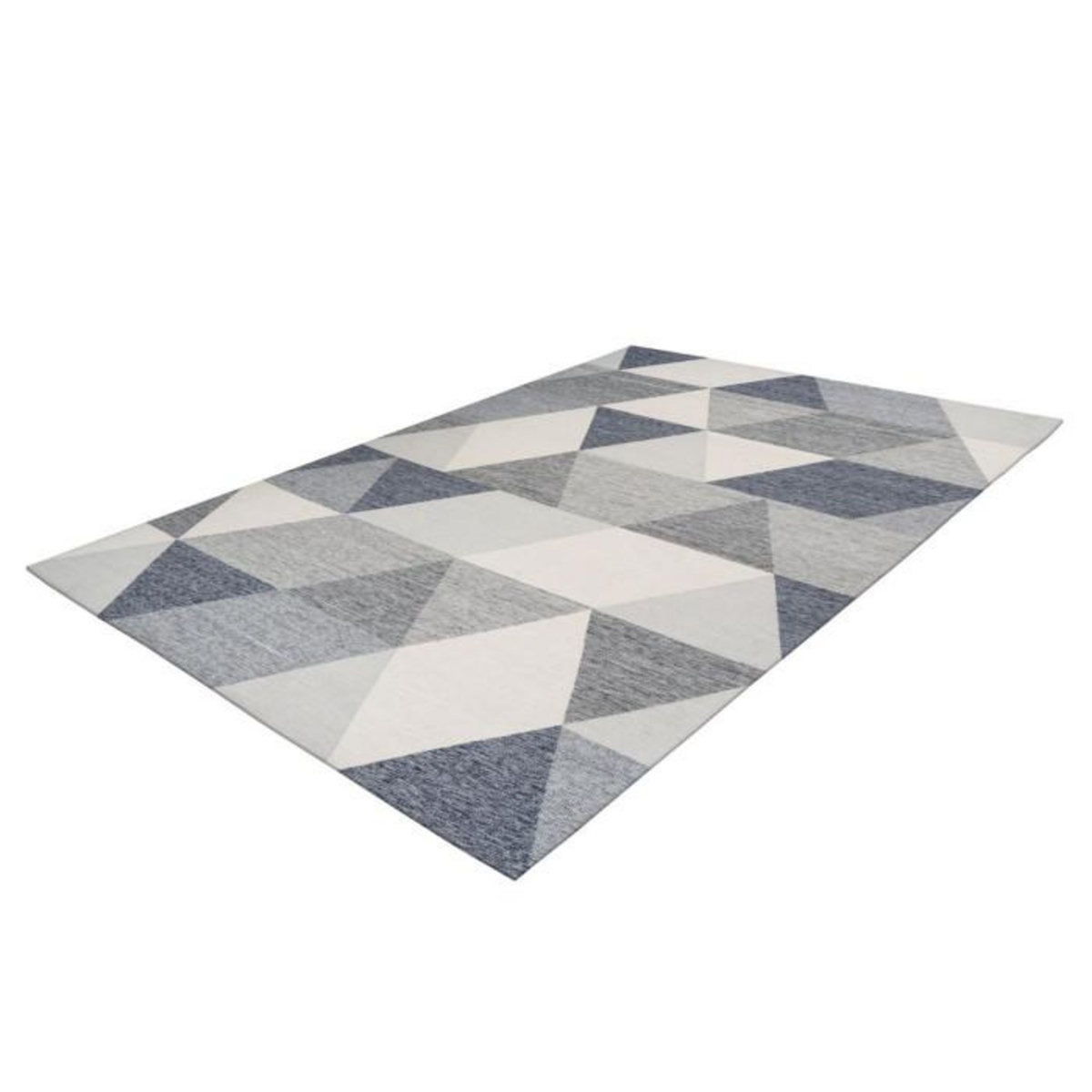 Paris Prix Tapis d'Extérieur Géométrique  Yoga  Gris & Crème