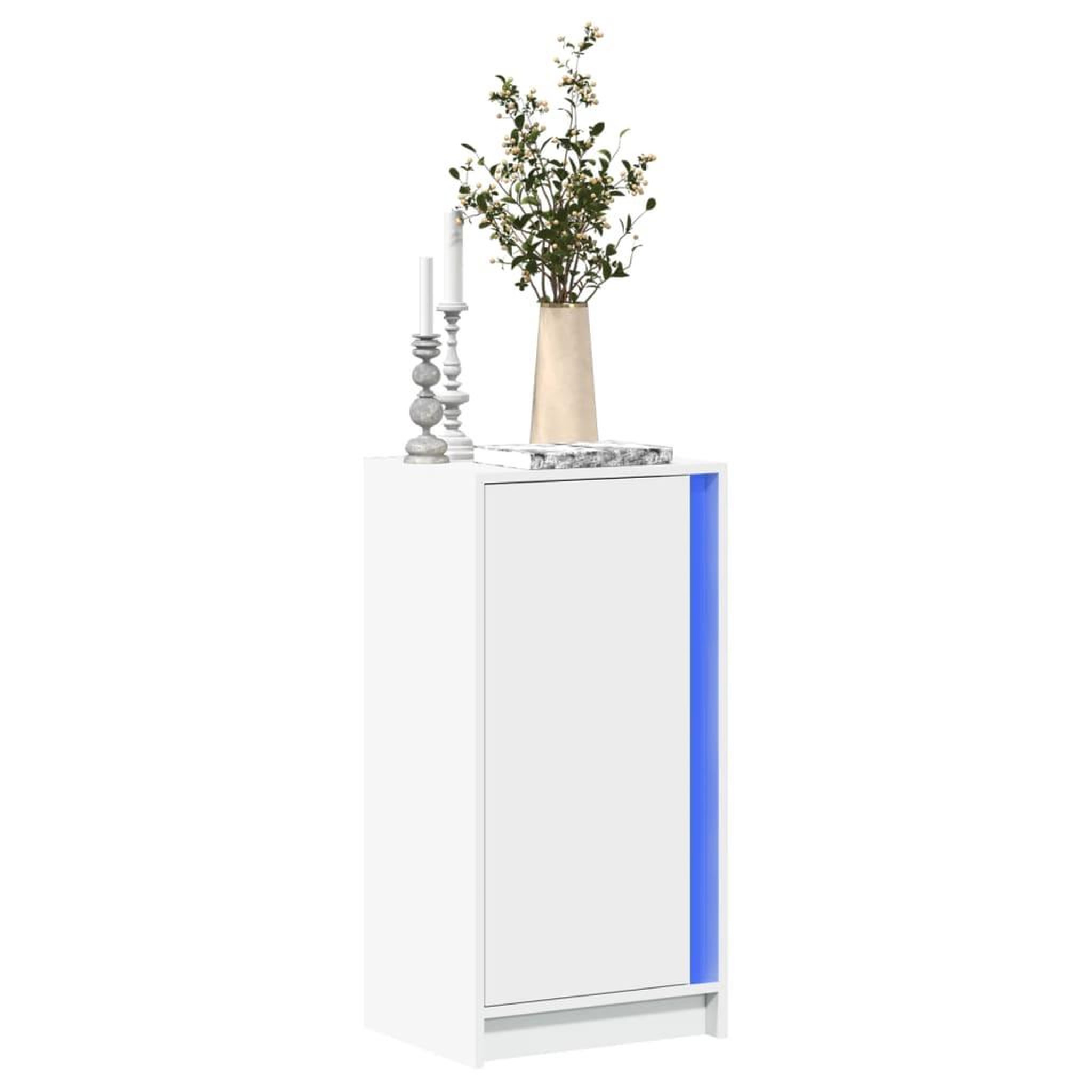 VIDAXL Buffet avec LED blanc 42,5x34x85 cm bois d'ingenierie