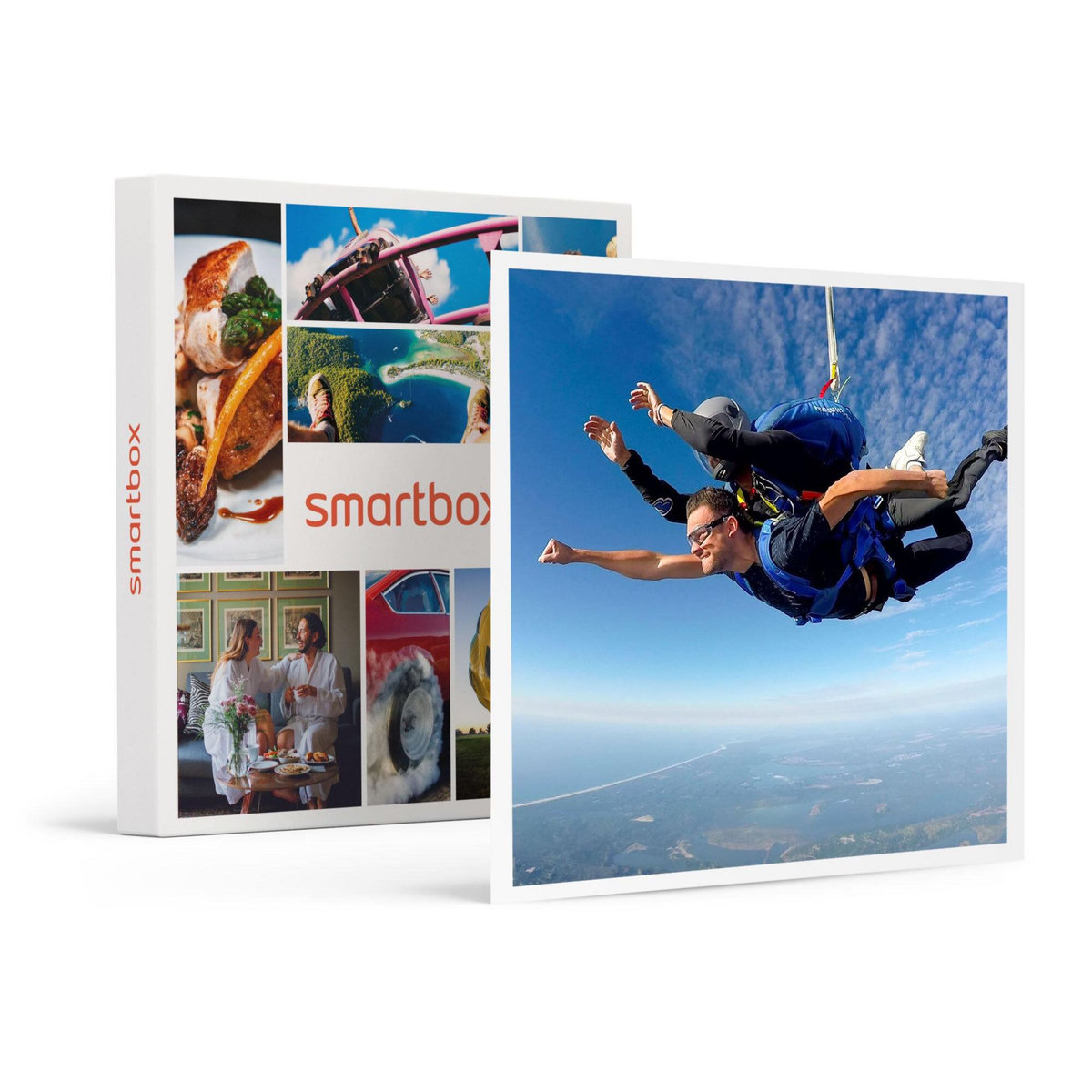 Smartbox Saut en parachute en tandem à Pau pour 2 personnes - Coffret Cadeau Sport & Aventure