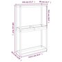 Voir la diapositive 6 : VIDAXL Porte-pneus 120x40x180 cm Bois de pin massif
