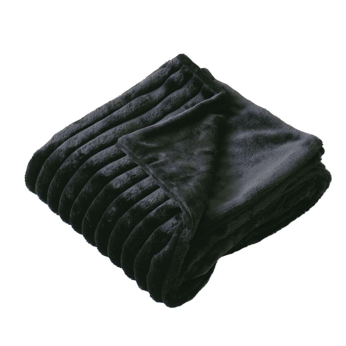 TOILINUX Plaid SELA imitiation fourrure et flanelle