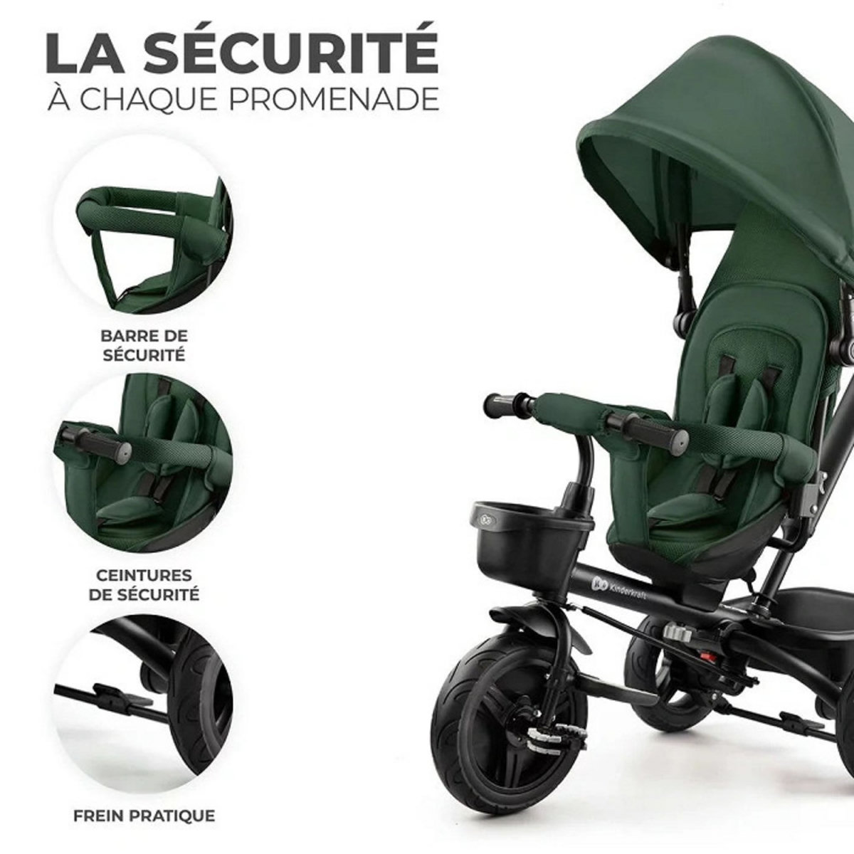 KINDERKRAFT Tricycle évolutif Aveo bébé