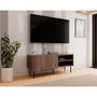 Voir la diapositive 5 : BEST MOBILIER Franco - meuble tv - effet bois - 2 portes et 2 niches - 150 cm